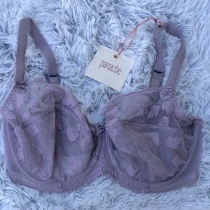 Panache Corrine Sheer Balcony Bra in Thistle